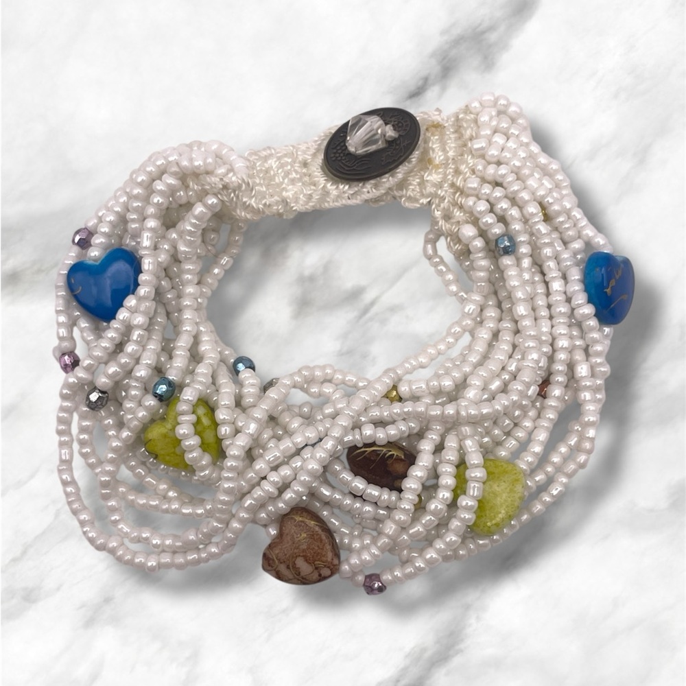 17 Strand Beaded Bracelet